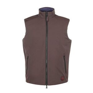 Museum Mens Plain Reversible Sleeveless Vest / Brown/Navy